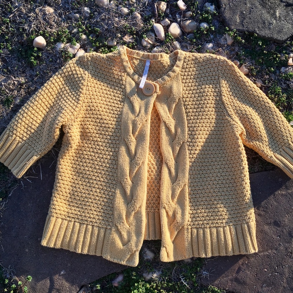 Mustard Yellow Sweater/Cardigan